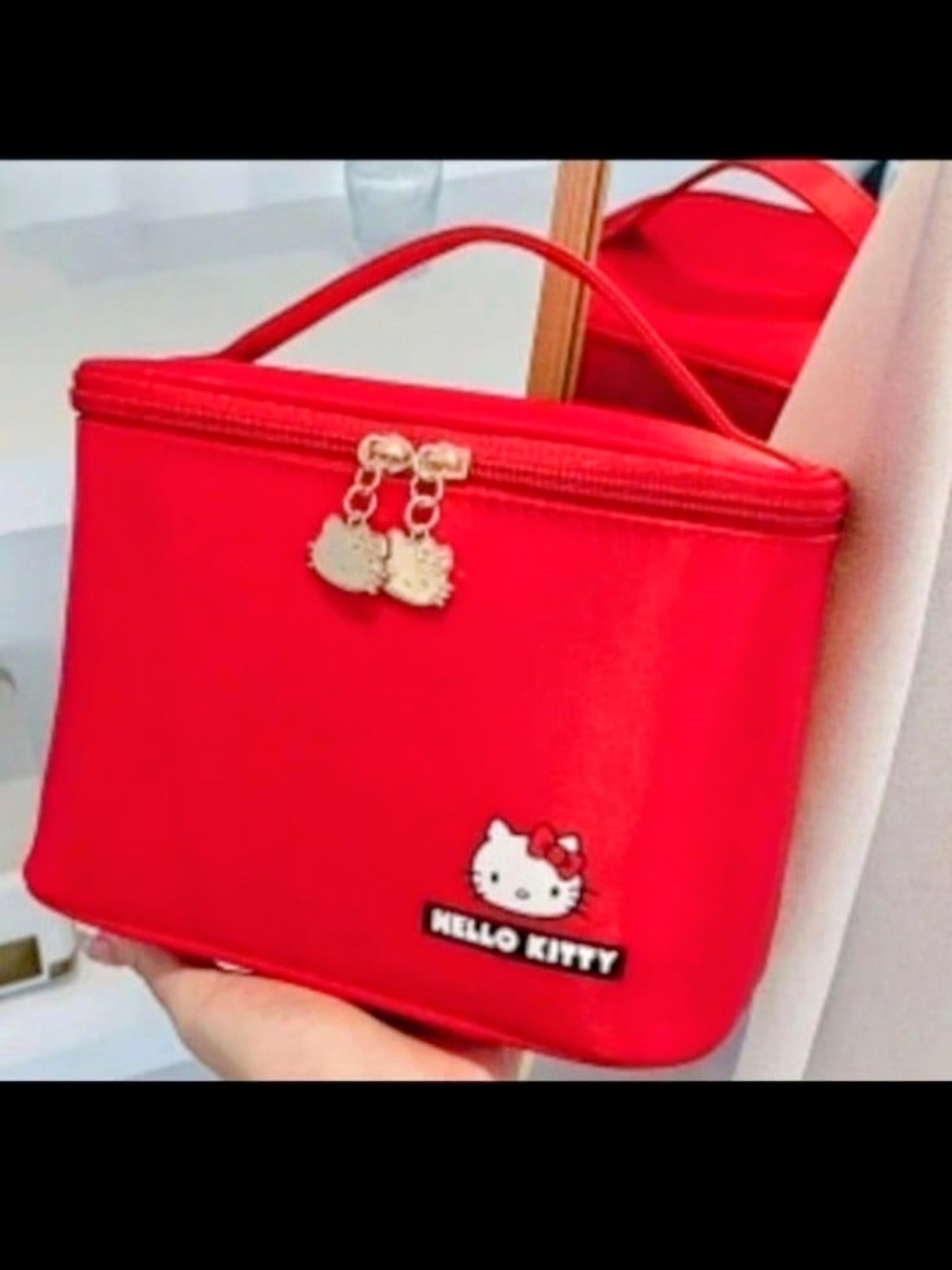 Hello Kitty Red Cosmetic Train Case